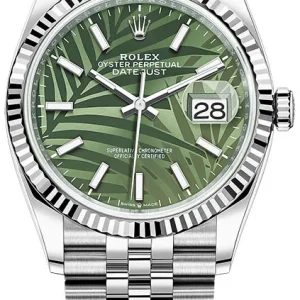 Rolex Datejust Palm Motif Dial 126234-0047 36 mm