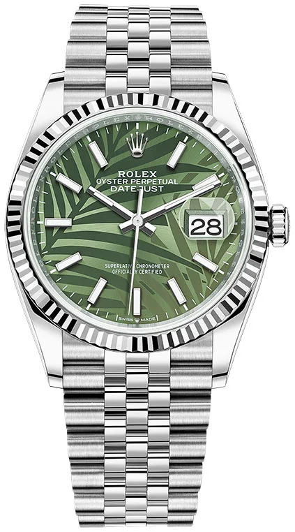 Rolex Datejust Palm Motif Dial 126234-0047 36 mm