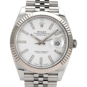 Rolex Datejust White Dial 126334 Jubilee Flutted 41 mm