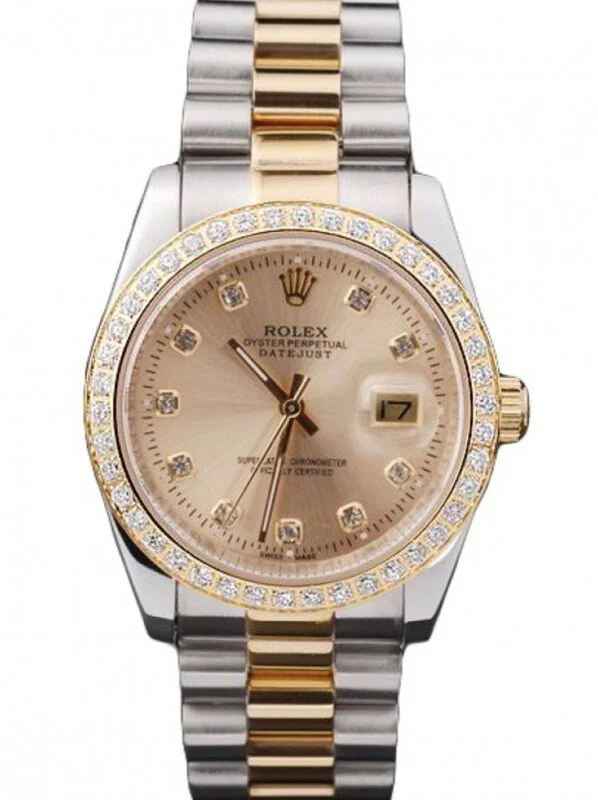 Superclone Rolex Datejust Gold Dial SRL40 36 mm