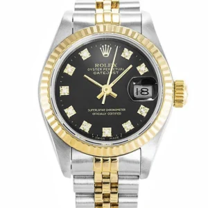 Rolex Datejust Black Dial 69173 26 mm