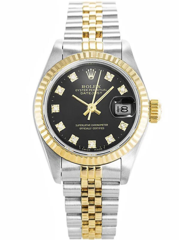 Rolex Datejust Black Dial 69173 26 mm