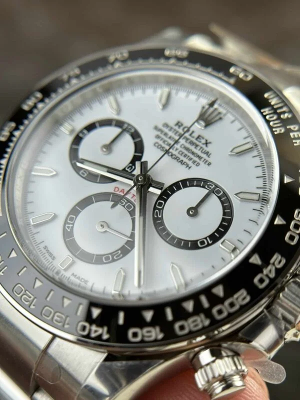 Superclone Rolex Daytona “Panda” White Dial 126500LN - Image 6