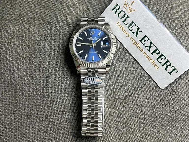 Superclone Rolex Datejust Blue Dial 126334 Jubilee 41 mm - Image 2