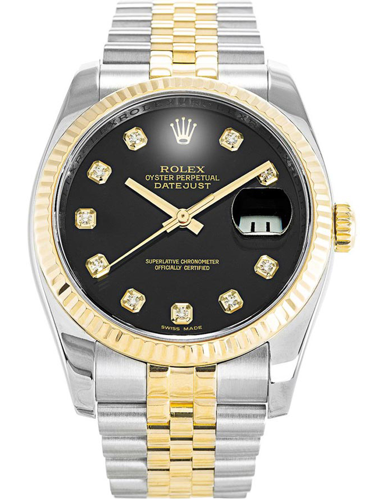 Rolex Datejust Black Dial 116233 36 mm
