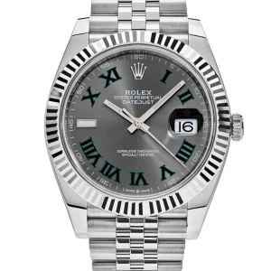 Superclone Rolex Datejust Rhodium Dial 126334 “Wimbledon” Flutted/Jubilee 41 mm