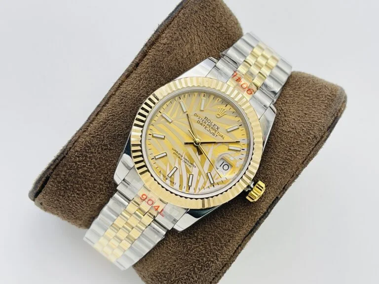 Rolex Datejust Gold Palm Motif Dial 126233 36 mm - Image 3