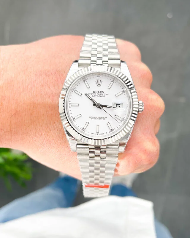 Rolex Datejust White Dial 126334 Jubilee Flutted 41 mm - Image 4